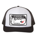 Can of Whoop-Ass Black and White Trucker Hat