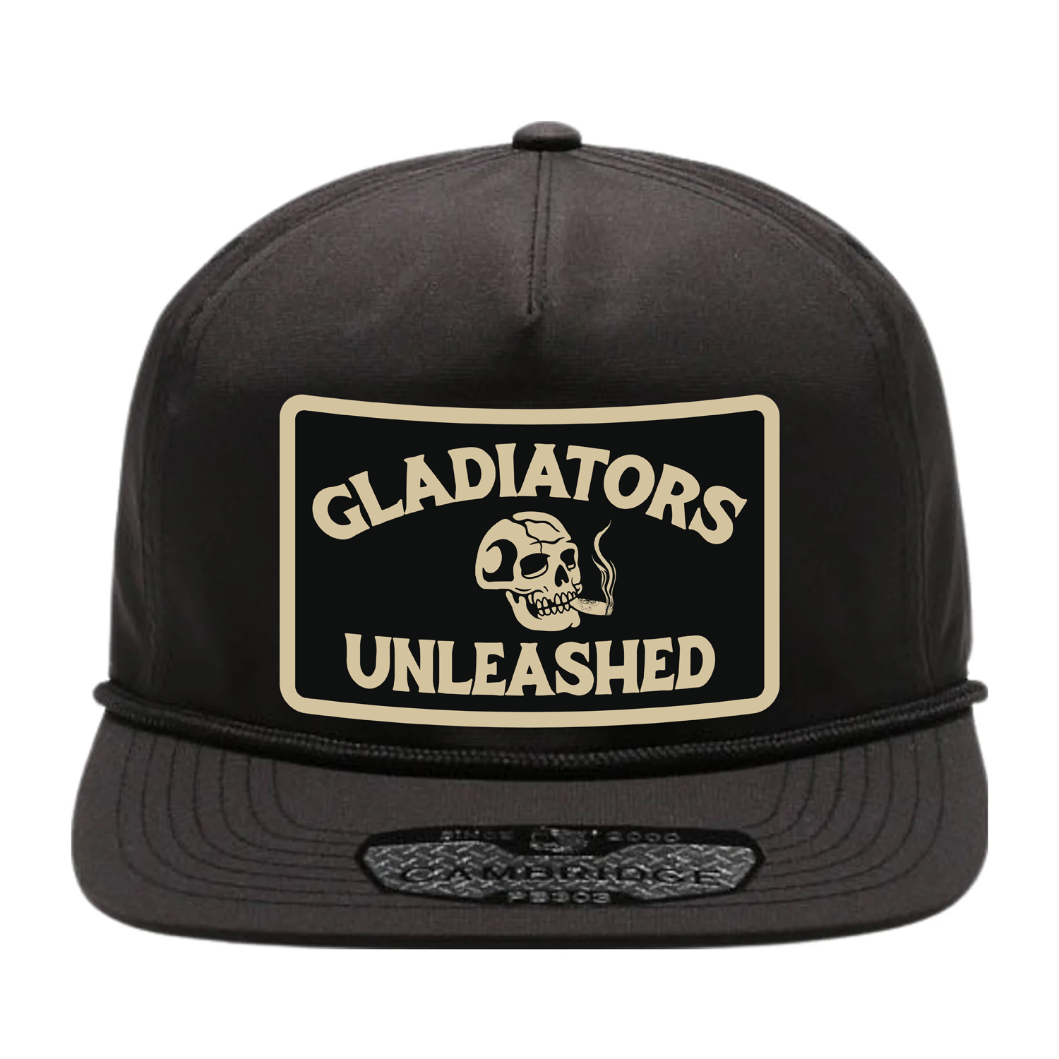 Smokin' Skull Black Rope Hat